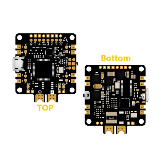 Speedy Bee F4 V2.0 AIO 3-6S Bluetooth Flight Controller OSD w/ LC Filter 5/9V GPS Barometer Module for RC Drone Speedy Bee F4 V2.0 AIO 3-6S Bluetooth Flight Controller OSD w/ LC Filter 5/9V GPS Barometer Module for RC Drone