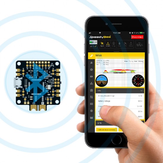 Speedy Bee F4 V2.0 AIO 3-6S Bluetooth Flight Controller OSD w/ LC Filter 5/9V GPS Barometer Module for RC Drone Speedy Bee F4 V2.0 AIO 3-6S Bluetooth Flight Controller OSD w/ LC Filter 5/9V GPS Barometer Module for RC Drone