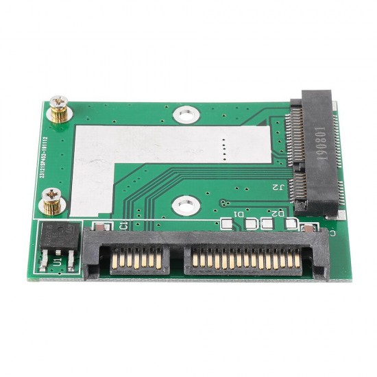 mSATA SSD to 2.5 Inch SATA 6.0GPS Adapter Converter Card Module Board Mini Pcie SSD Compatible SATA3.0Gbps/SATA 1.5Gbps