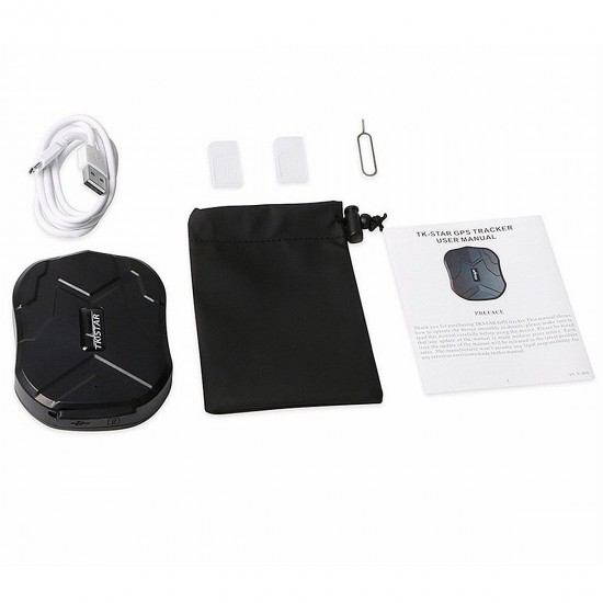 TK905 GPS Tracker 2G GSM GPRS Locator Voice Monitor 5000mAh with Powerful Magnet Free Web APP