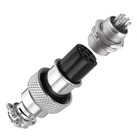 20pcs GX12 6 Pin 12mm Male & Female Wire Panel Circular Connector Aviation Socket Plug