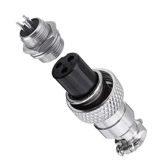 5pcs GX12 3 Pin 12mm Male & Female Wire Panel Circular Connector Aviation Socket Plug 5pcs GX12 3 Pin 12mm Male & Female Wire Panel Circular Connector Aviation Socket Plug