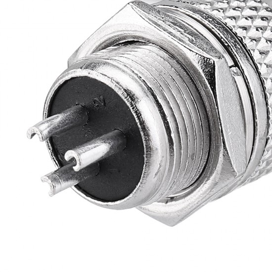 5pcs GX12 3 Pin 12mm Male & Female Wire Panel Circular Connector Aviation Socket Plug