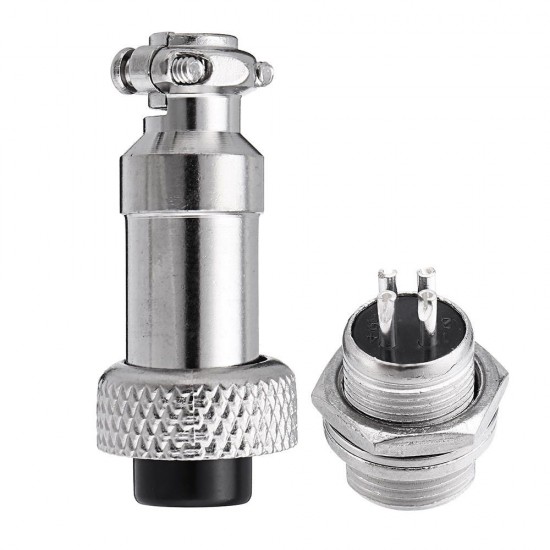 5pcs GX12 4Pin 12mm Male & Female Wire Panel Circular Connector Aviation Socket Plug 5pcs GX12 4Pin 12mm Male & Female Wire Panel Circular Connector Aviation Socket Plug