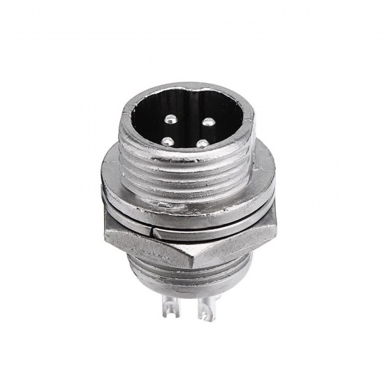 GX12 4Pin 12mm Male & Female Wire Panel Circular Connector Aviation Socket Plug