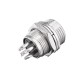 GX12 6 Pin 12mm Male & Female Wire Panel Circular Connector Aviation Socket Plug