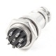 10 Sets GX16-8 16mm 8 Pin Male & Female Wire Panel Connector Circular Aviation Connector Socket Plug