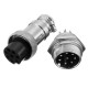 10Set GX16-8 Pin Male And Female Diameter 16mm Wire Panel Connector GX16 Circular Aviation Connector Socket Plug