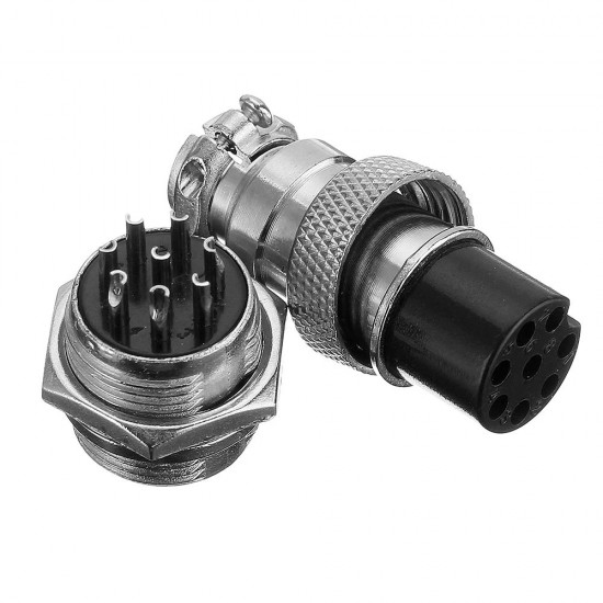 10Set GX16-8 Pin Male And Female Diameter 16mm Wire Panel Connector GX16 Circular Aviation Connector Socket Plug