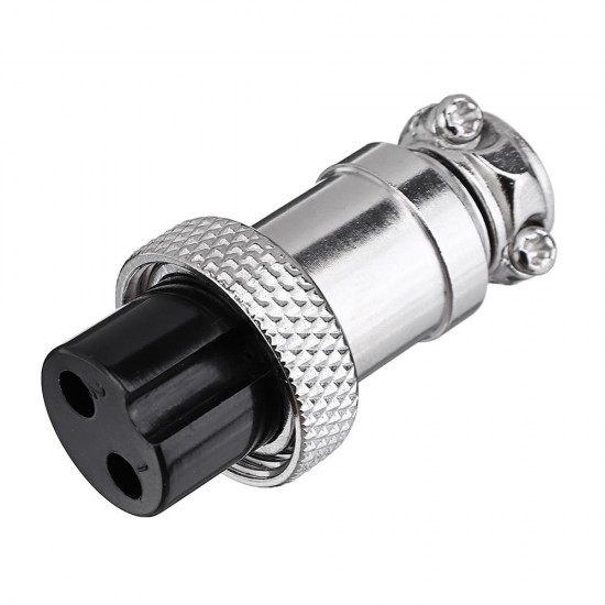 1Set GX16-2 Pin Male And Female Diameter 16mm Wire Panel Connector GX16 Circular Aviation Connector Socket Plug