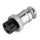 1Set GX16-2 Pin Male And Female Diameter 16mm Wire Panel Connector GX16 Circular Aviation Connector Socket Plug