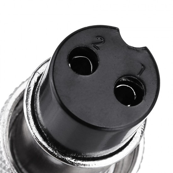 1Set GX16-2 Pin Male And Female Diameter 16mm Wire Panel Connector GX16 Circular Aviation Connector Socket Plug