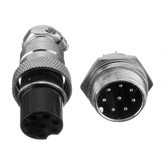 1Set GX16-8 Pin Male And Female Diameter 16mm Wire Panel Connector GX16 Circular Aviation Connector Socket Plug