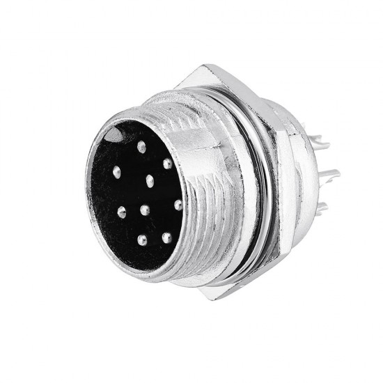 20pcs GX16-9 Pin Male And Female Diameter 16mm Wire Panel Connector GX16 Circular Aviation Connector Socket Plug 20pcs GX16-9 Pin Male And Female Diameter 16mm Wire Panel Connector GX16 Circular Aviation Connector Socket Plug