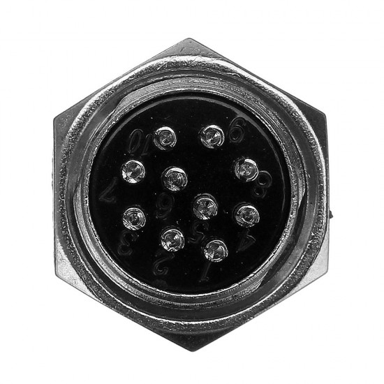 3Set GX16-10 Pin Male And Female Diameter 16mm Wire Panel Connector GX16 Circular Aviation Connector Socket Plug