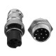 3Set GX16-8 Pin Male And Female Diameter 16mm Wire Panel Connector GX16 Circular Aviation Connector Socket Plug