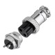3pcs GX16-2 Pin Male And Female Diameter 16mm Wire Panel Connector GX16 Circular Aviation Connector Socket Plug 3pcs GX16-2 Pin Male And Female Diameter 16mm Wire Panel Connector GX16 Circular Aviation Connector Socket Plug