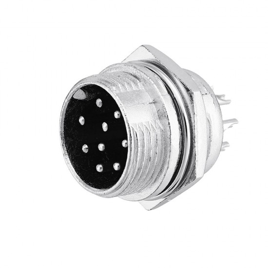 3pcs GX16-9 Pin Male And Female Diameter 16mm Wire Panel Connector GX16 Circular Aviation Connector Socket Plug