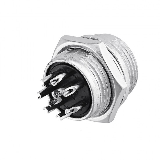 3pcs GX16-9 Pin Male And Female Diameter 16mm Wire Panel Connector GX16 Circular Aviation Connector Socket Plug 3pcs GX16-9 Pin Male And Female Diameter 16mm Wire Panel Connector GX16 Circular Aviation Connector Socket Plug