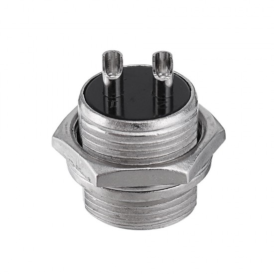 5pcs GX16-2 Pin Male And Female Diameter 16mm Wire Panel Connector GX16 Circular Aviation Connector Socket Plug
