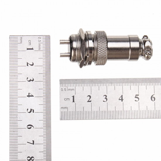 10pcs GX20 2 Pin 20mm Male & Female Wire Panel Circular Connector Aviation Socket Plug