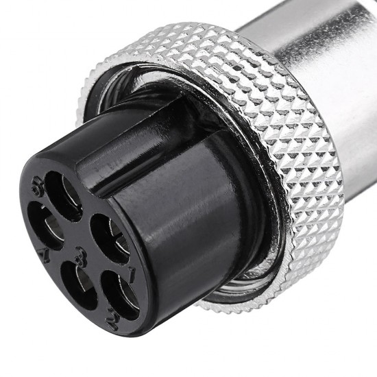 3pcs GX20 5 Pin 20mm Male & Female Wire Panel Circular Connector Aviation Socket Plug