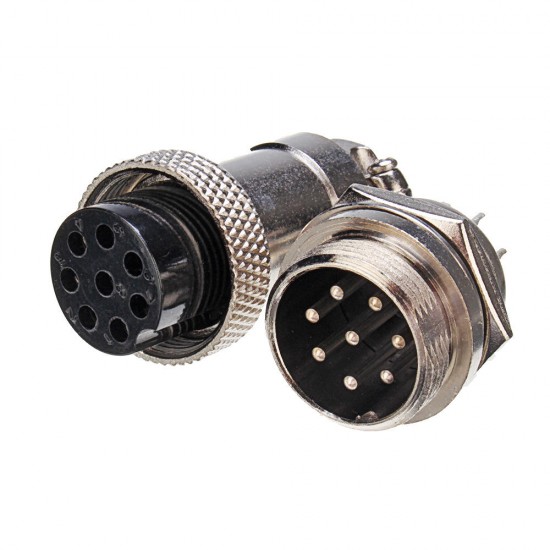 3pcs GX20 8 Pin 20mm Male & Female Wire Panel Circular Connector Aviation Socket Plug