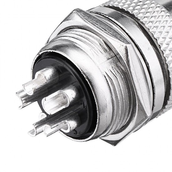 5pcs GX20 5 Pin 20mm Male & Female Wire Panel Circular Connector Aviation Socket Plug
