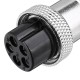 5pcs GX20 5 Pin 20mm Male & Female Wire Panel Circular Connector Aviation Socket Plug