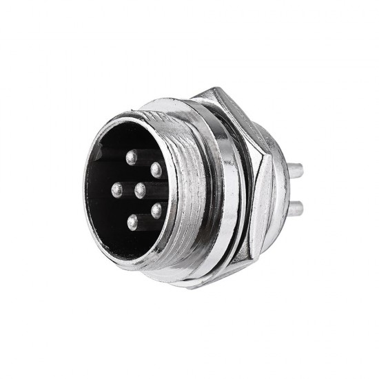 5pcs GX20 6 Pin 20mm Male & Female Wire Panel Circular Connector Aviation Socket Plug