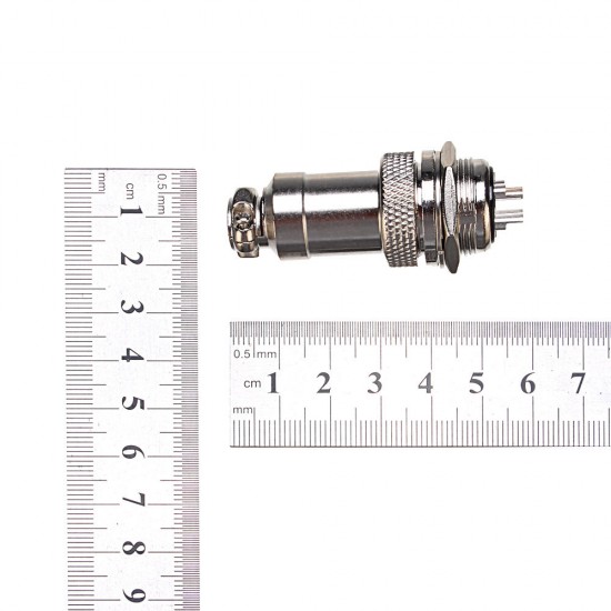 GX20 4 Pin 20mm Male & Female Wire Panel Circular Connector Aviation Socket Plug