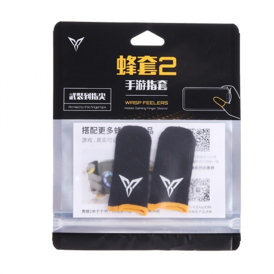 1Pcs Wasp 2 bluetooth Gamepad for iPad Tablet Version with 2Pcs Black Yellow Gloves for iOS Android Tablet Game Controller