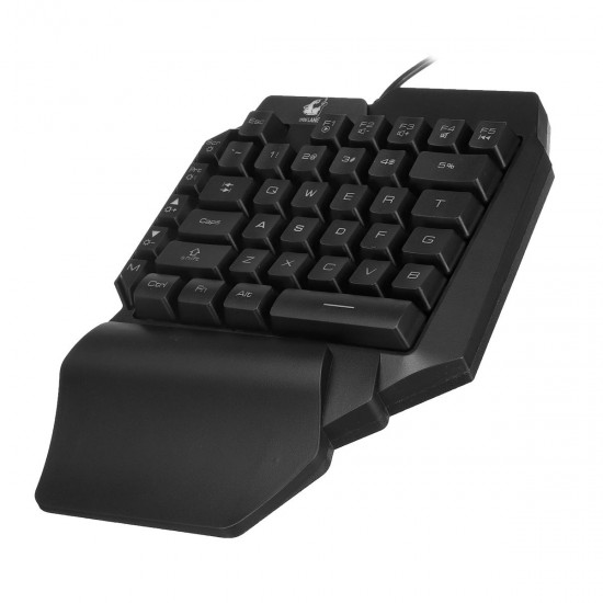 39Keys Arm Rest One-Handed Mechanical Gaming Keypad 8 Colors Backlit Gamer Keyboard for Computer PC Desktop Laptop