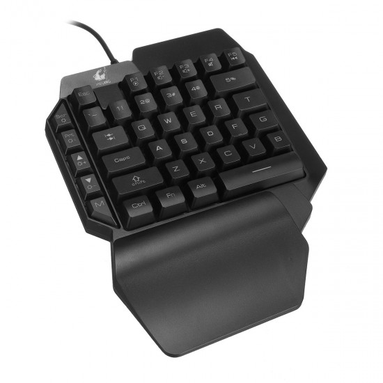 39Keys Arm Rest One-Handed Mechanical Gaming Keypad 8 Colors Backlit Gamer Keyboard for Computer PC Desktop Laptop