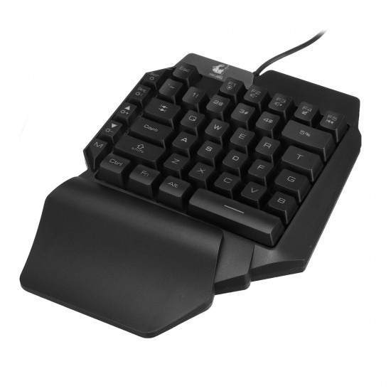 39Keys Arm Rest One-Handed Mechanical Gaming Keypad 8 Colors Backlit Gamer Keyboard for Computer PC Desktop Laptop