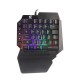 39Keys Arm Rest One-Handed Mechanical Gaming Keypad 8 Colors Backlit Gamer Keyboard for Computer PC Desktop Laptop