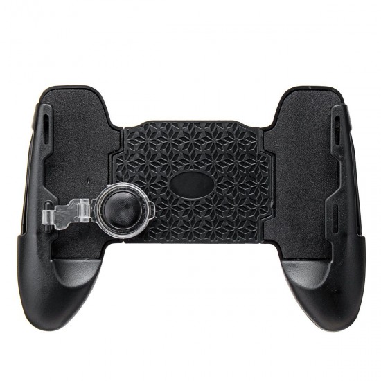 4 In 1 ABS Black Game Controller Trigger Shooter Gamepad with Fire Key for PUBG Compatible with Smartphones