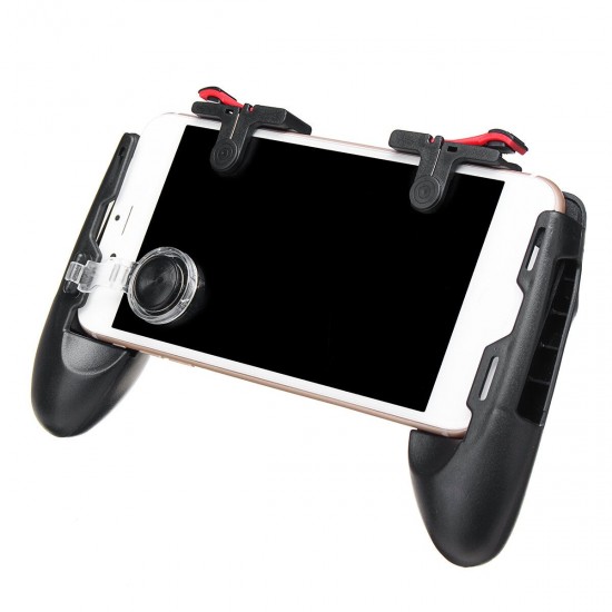 4 In 1 ABS Black Game Controller Trigger Shooter Gamepad with Fire Key for PUBG Compatible with Smartphones 4 In 1 ABS Black Game Controller Trigger Shooter Gamepad with Fire Key for PUBG Compatible with Smartphones