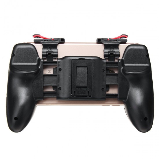 4 In 1 ABS Black Game Controller Trigger Shooter Gamepad with Fire Key for PUBG Compatible with Smartphones 4 In 1 ABS Black Game Controller Trigger Shooter Gamepad with Fire Key for PUBG Compatible with Smartphones