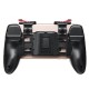 4 In 1 ABS Black Game Controller Trigger Shooter Gamepad with Fire Key for PUBG Compatible with Smartphones