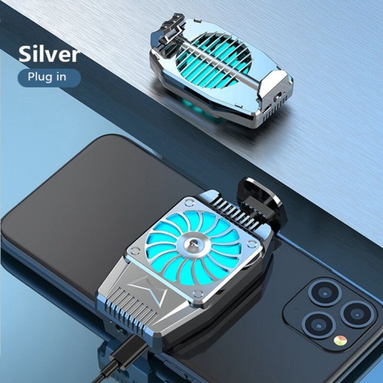 H15 Gaming Cooling Fan USB Portable Air-cooled Mobile Phone Cooler Radiator For iPhone XS 11Pro Mi10 Note 9S Huawei P30 P40 Pro