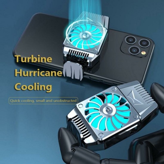 H15 Gaming Cooling Fan USB Portable Air-cooled Mobile Phone Cooler Radiator For iPhone XS 11Pro Mi10 Note 9S Huawei P30 P40 Pro