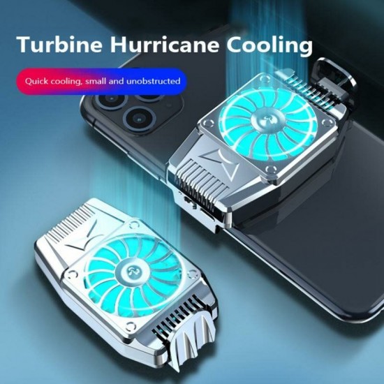 H15 Gaming Cooling Fan USB Portable Air-cooled Mobile Phone Cooler Radiator For iPhone XS 11Pro Mi10 Note 9S Huawei P30 P40 Pro