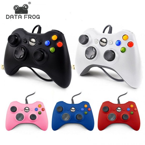 USB Wired Gamepad for Windows 7/8/10 Game Controller with Adjustable Vibration Feedback