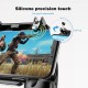 S6-W10 PUBG Game Controller Gamepad Trigger Shooter for PUBG Mobile Game with Foldable Phone Holder for Android iOS Phones