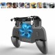 S8-SR PUBG Game Controller Gamepad Trigger Shooter for PUBG Mobile Game with Rear Fan for Android iOS Phones