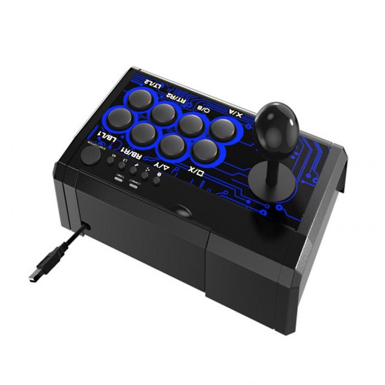 TP4-1886 7 in 1 Retro Arcade Fighting Analog Stick Game Controller Joystick Rocker for Switch PS4 PS3 for XBox One/360 PC Android Games