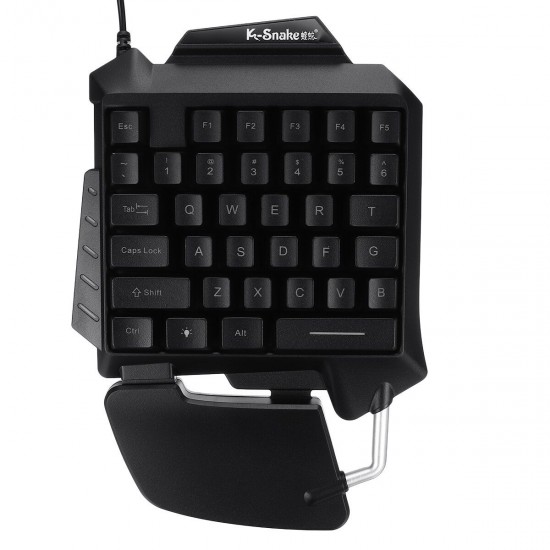 G92 Single Hand RGB LED Backlit Gaming Keyboard 35 Keys Keypad Mouse for PUBG LOL Dota Games G92 Single Hand RGB LED Backlit Gaming Keyboard 35 Keys Keypad Mouse for PUBG LOL Dota Games
