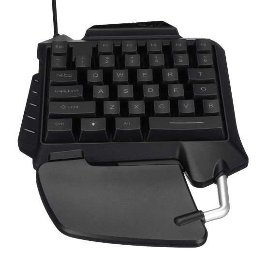 G92 Single Hand RGB LED Backlit Gaming Keyboard 35 Keys Keypad Mouse for PUBG LOL Dota Games G92 Single Hand RGB LED Backlit Gaming Keyboard 35 Keys Keypad Mouse for PUBG LOL Dota Games