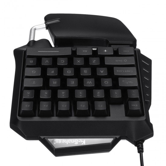 G92 Single Hand RGB LED Backlit Gaming Keyboard 35 Keys Keypad Mouse for PUBG LOL Dota Games G92 Single Hand RGB LED Backlit Gaming Keyboard 35 Keys Keypad Mouse for PUBG LOL Dota Games